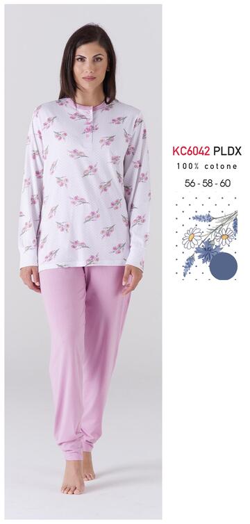 KAREKC6042 PLDX- kc6042 pldx pigiama donna m/l cotone cal. - Fratelli Parenti